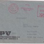 BRD - Varel 26.12.50 4 Pfg. AFS "Industrie-Pensions-Verein" Drucksachenbrief