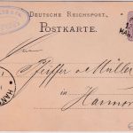 DR - Coeln Hannover Bahnpost-L3 Ganzsache Stadthagen - Hannover 1886