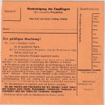 BRD - 2x1 DM Bed. Deutsche Paketkarte Vöhrum ü. Peine - Altenburg/DDR 1962