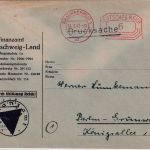 All.Bes. - Braunschweig 14.3.47 6 Pfg PFS "Deutsches Reich" Drucksache n. Berlin