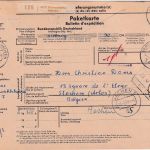 BRD - 3x1 DM+50 Pfg. Bauwerke II Paketkarte n. BELGIEN Vernawahlshausen 1969