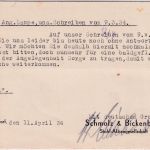 DR - Düsseldorf 1934 6 Pfg. AFS "Schmolz & Bickenbach Stahl AG" Karte n. Vechta