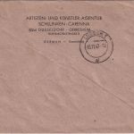 All.Bes. - Düsseldorf-Gerresheim 1.11.47 Einschreibebrief n. Lübeck
