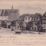 Thüringen - Erfurt Ursulinenkloster Divisionsgebäude sw-AK gelaufen 1898