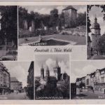 DR - Sülzenbrücken ü. Arnstadt Landpost-Ra2 Karte n. Solingen-Wald 1943