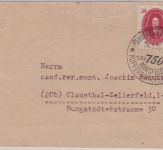 DDR - 24 Pfg. Akademie Brief Heitstedt (Südharz) - Clausthal-Z. 1950 Vignette