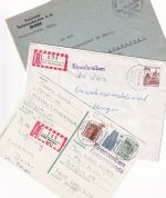 DR/BRD - Wachtendonk Brief/Einschreibekarte/Einschreibebrief 1943/1996