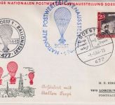 BRD - Soest 1964 Ballonfahrt d. Westfalenpost Schmuckkuvert m. Vignette