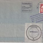 BRD - Bielefeld 1974 "Crashcover" (beschädigt b. masch. Bearbeitung