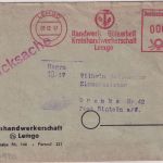 All.Bes. - Lemgo 5.12.47 6 Pfg. AFS "Kreishandwerkerschaft" Drucksachenbrief
