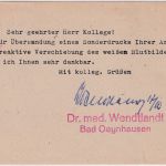 BRD - Bad Oeynhausen 17.10.52 10 Pfg. AFS "Medizinaluntersuchungsstelle" Karte