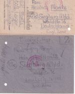 All.Bes. - Kriegsgefangenenpost 1946/48 aus JUGOSLAWIEN n. Siegburg 21 Belege