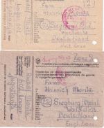 All.Bes. - Kriegsgefangenenpost 1946/48 aus JUGOSLAWIEN n. Siegburg 21 Belege