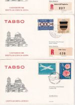 Schweiz/Bulgarien/Liechtenstein - SWISSAIR Erstflug Zürich/Sofia+retour 1965