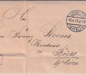 DR - Gemünd (Eifel) 1913 Frei d. Ablösung (Amtsgericht) Dienstbrief n. Brühl