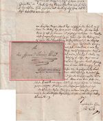 Preussen - Burscheid 1821 Botenbrief n. Radevormwald - mit Inhalt