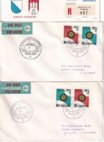 BRD/Schweiz - SWISSAIR Erstflug Hamburg/Zürich u. retour 4.6./5.6.1957