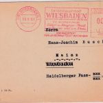 BRD - Wiesbaden 1961 8 Pfg. AFS "Landeshauptstadt" Ortskarte
