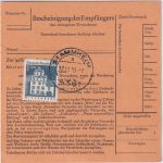 BRD - 3x1 DM gr. Bauwerke Schnellpaketkarte Stammheim - Frankfurt a/M. 17.11.70