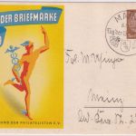 DR - Tag der Briefmarke 1939 3 Pfg. Hindenburg Sonderganzsache SST Mainz 8.1.39