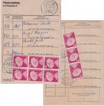 BRD - 9x50 Pfg. I&T Paketzustelliste Poststelle II Desloch 20.2.76