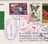 Jamaica - Lufthansa/Air Jamaica Kombi-Erstflug Zuleitungspost 1975