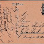 Saargebiet - 30 Pfg. Germania/Überdruck Ganzsache Ensdorf - Gladbeck 9.11.20