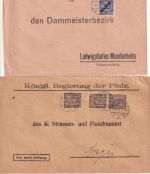 DR - Speyer 1922-1925 5 Dienstbriefe/meist Ortsbriefe