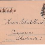 Bayern - 3/2 Pfg. Rauten Ganzsache priv. Zudruck (Morhard) Pirmasens 7.3.11