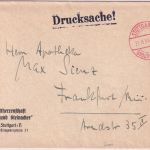 DR - Stuttgart 13 Gebühr bezahlt 3 Rpf. 21.6.39 roter Tagesstempel Drucksache