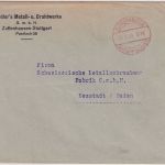 DR - Zuffenhausen Gebühr bezahlt 5 Pf. 10.5.30 roter Tagesstempel Drucksache
