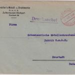 DR - Zuffenhausen Gebühr bezahlt 5 Pf. 22.4.29 roter Tagesstempel Drucksache