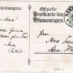 DR - 5 Pfg. Germania Privatganzsache Blumentag/Silberhochzeit Neresheim 1911