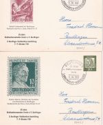 BRD - 25 J. BM-Verein Reutlingen 8+10 Pfg. Bed. Deutsche Privatganzsache + SST
