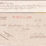 Baden/Schweiz - R.Zell R" (Radolfzell) roter L1 Dienstbrief n. Schaffhausen 1827