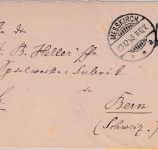 DR - 20 Pfg. Krone/Adler brief i.d. SCHWEIZ Messkirch - Bern 1896