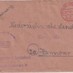 FZ/Baden - Freiburg (Breisgau) 6 23.11.45 Gebühr bezahlt roter Tagesstpl. Brief