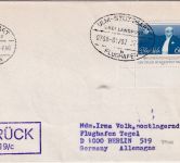 BRD - Ulm Stuttgart Flughafen Überlandpost 0790-01/02 Brief n. Berlin 1980
