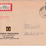 BRD - Neu-Ulm 2 25.10.65 Firmen-Einschreibebrief n. Ulm