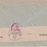 DR - München 25 10.3.43 25 Pfg. AFS "Robel-Maschinen" Zensurbrief i.d. SCHWEIZ