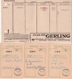 BRD - München PSchA 1964 Postscheckbrief m. Inhalt - Nachsendung