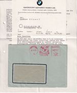 BRD - München 1950 10 Pfg. AFS "BMW" Ortsbrief mit Inhalt
