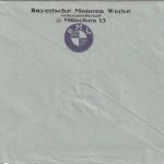BRD - München 1950 10 Pfg. AFS "BMW" Ortsbrief mit Inhalt