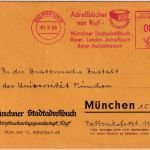 BRD - München 15 1.9.59 7 Pfg. AFS "Stadtadressbuch" Ortsdrucksache
