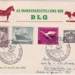 BRD - München 43. Wanderausstellung DLG Sonderkarte + SST München 19.5.55