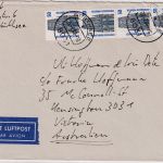 BRD - 4x50 Pfg. SWK Luftpostbrief n. AUSTRALIEN Wörthsee - Kensington 23.2.88