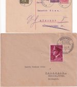 DR/BRD - Wolnzach 1922/66 4 Belege Briefe/Ganzsache