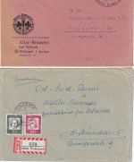 DR/BRD - Wolnzach 1922/66 4 Belege Briefe/Ganzsache