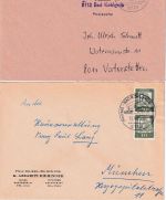 Bayern/BRD - Kohlgrub 1900/1984 13 Belege Gebühr bezahlt, Einschreibebriefe etc.