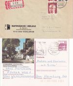 Bayern/BRD - Kohlgrub 1900/1984 13 Belege Gebühr bezahlt, Einschreibebriefe etc.